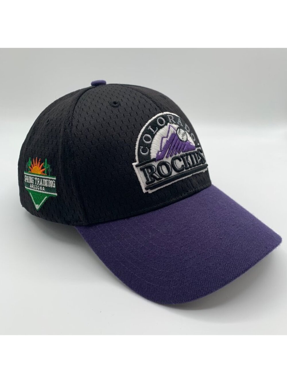 Colorado Rockies MLB Black Purple 47 Brand Spring Training Strapback Hat